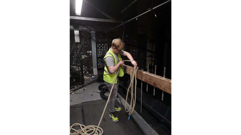 Coiling excess rope