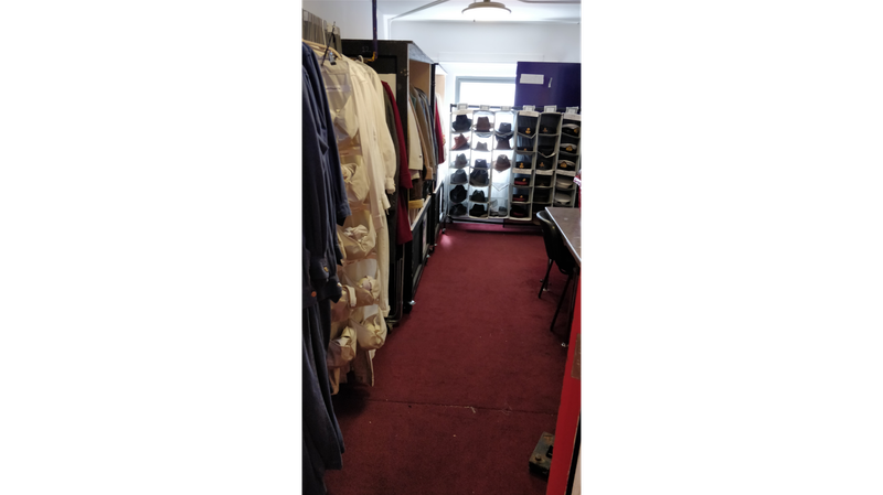 A perfectly organised dressing room