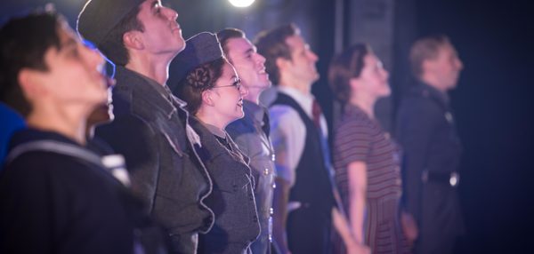 The cast of Matthew Bourne's Cinderella bowing