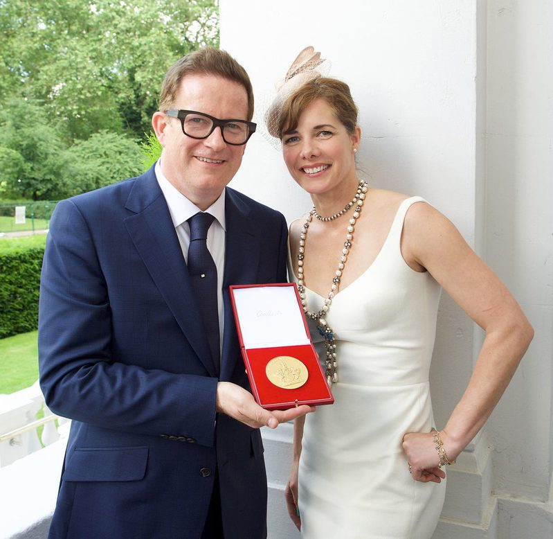 Matthew Bourne with Dame Darcey Bussell DBE and QEII Award