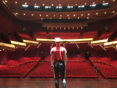 View from the stage at Tianqiao Performing Arts Centre