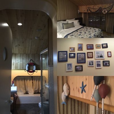 Nautical themed hotel room in Beijing