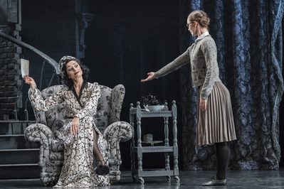 Matthew Bourne's Cinderella – Michaela Meazza as Sybil, Cinderellas Stepmother and Ashley Shaw as Cinderella