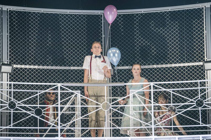 Edmund (Stanley Duventru-Huret), Fabian (Benjamin Derham), Dorcas (Bryony Wood) and Morgan (Gaby Conn) - Montague Company