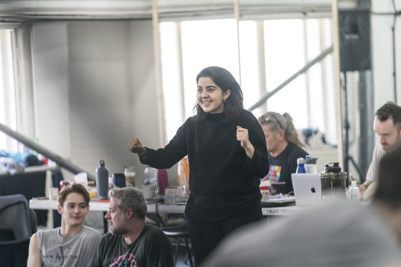 Arielle Smith in Romeo and Juliet rehearsals