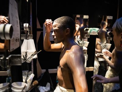 Backstage in the Swan Room at Swan Lake
