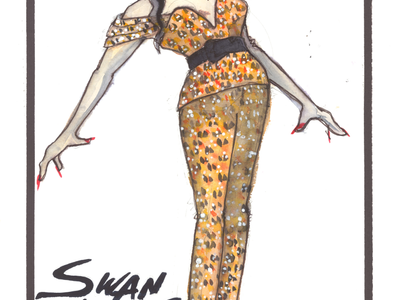 Barmaid costume for Swank Bar scene