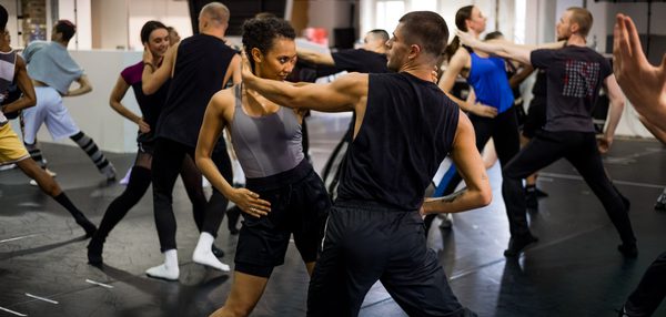 Matthew Bourne's Swan Lake in rehearsals