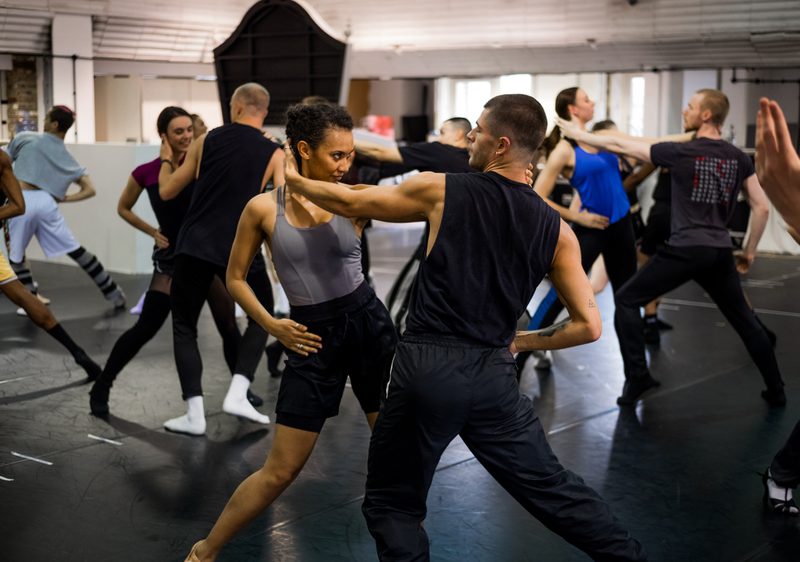 Matthew Bourne's Swan Lake in rehearsals