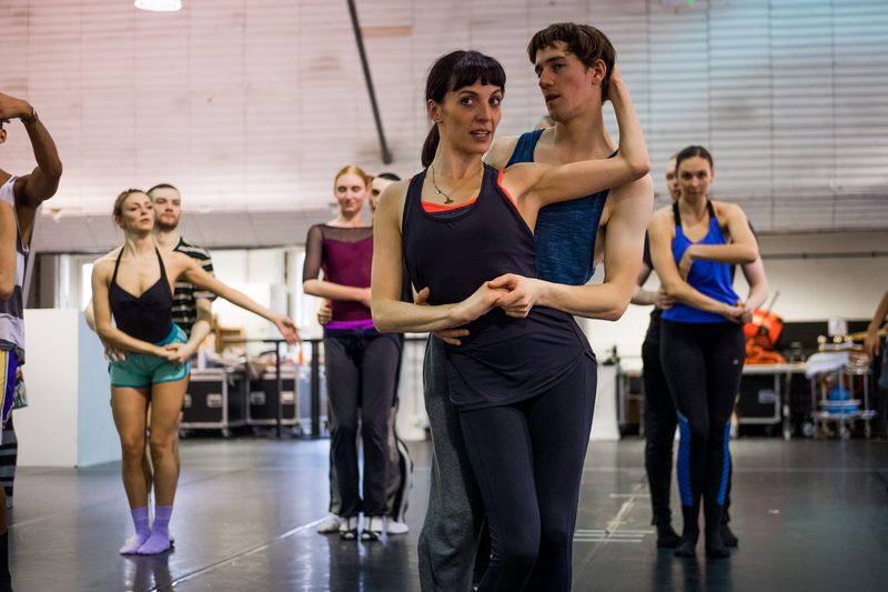 Matthew Bourne's Swan Lake in rehearsals