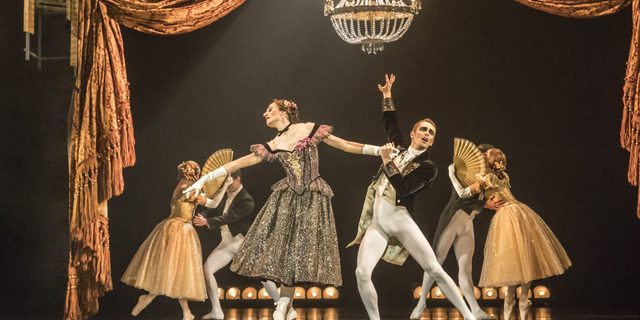 The Red Shoes – Michela Meazza as Irina Boronskaja, Liam Mower as Ivan Boleslawsky, and The Company