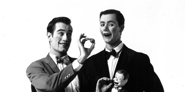 A 1992 photograph of Andrew George and Simon Murphy in a Nutcracker publicity shot