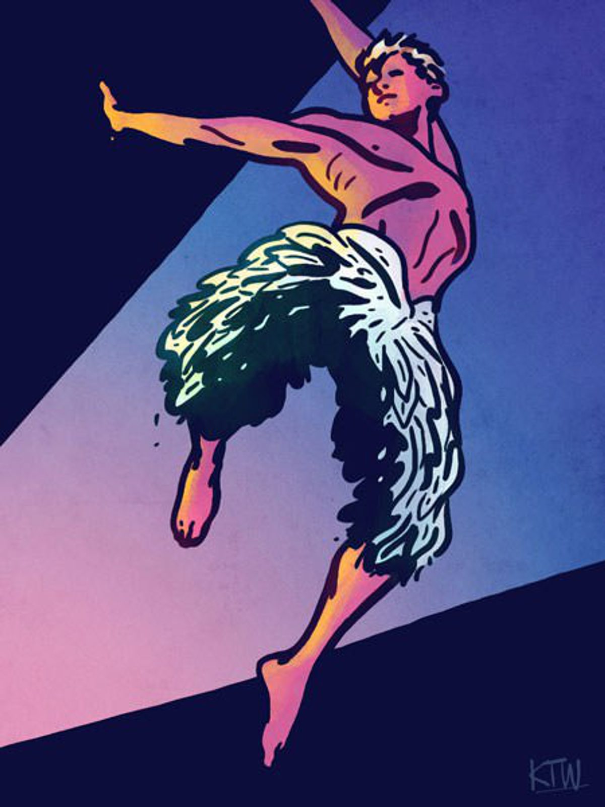 An illustration of Swan Lake in the New Yorker