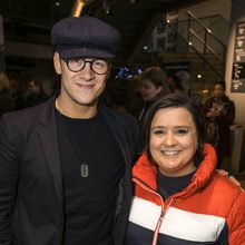 Keven Clifton (Strictly Come Dancing Professional Dancer) and Susan Calman (Comedian and Strictly Contestant 2017) at Matthew Bourne's Cinderella gala performance