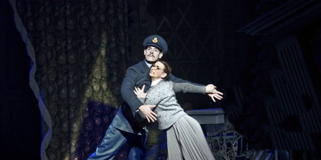 Harry, the Pilot (Sam Archer) and Cinderella (Kerry Biggin) in Matthew Bourne's Cinderella 2010